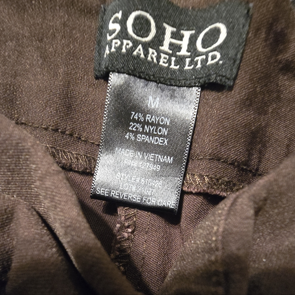 Soho Brown Straight Leg Pants